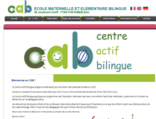 Tablet Screenshot of ecole-cab.com